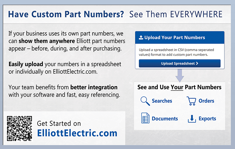 Custom Part Numbers ad