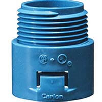 Nonmetallic coupling fittings for nonmetallic conduit