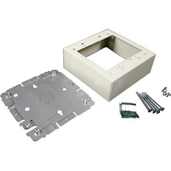 Wiremold two-gang device box fitting for steel raceways