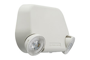 Emergency light fixture LED low-profile