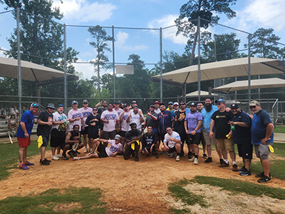 Elliott Electric employee baseball game