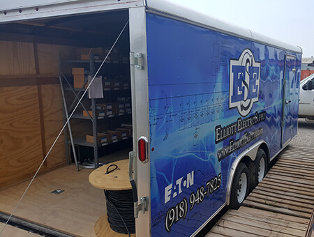 With Elliott Electric Supply on-site trailers, we deliver your electrical supplies to your jobsite.