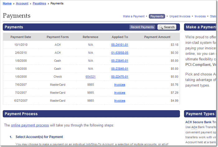 Elliott Past Payments