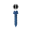 14H114 - 1/4'' X 1-1/4'' Slotted HWH Concrete Screw Anchor - L.H. Dottie CO.