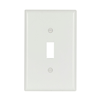 2034W - Wallplate 1G Toggle Thermoset Mid WH - Eaton