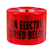 22130 - 6" X 1000' Red Caution Electric Line Below Tape - Empire