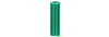 222 - #10-#12 Green Ribbed Tubular Plastic Anchor - LH Dottie