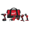 269524 - M18 Cordless Lith-Ion 4-Tool Combo Kit - Milwaukee®