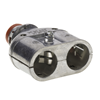 3939SP - 1/2" Duplex E-Z Lock Snap-In MC Connector - Bridgeport