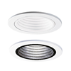 4001WB - 4" White STP Baffle White Ring - Halo