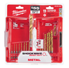 48894630 - Shockwave Red Helix Titanium Drill Bit Set 15 PC - Milwaukee®