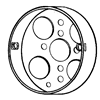 4CL - 4"RND, 1/2"D PNCK W/1/2 Ko - Appozgcomm