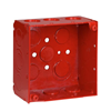 521711234RD - 4SQ 2-1/8"DP Red GLV STL Box 1/2-3/4" Ko - Steel City