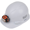 60107 - Hard Hat Non-Vented Cap Style W/ Headlamp, White - Klein Tools