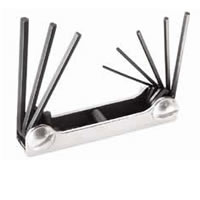 68700 - Folding Hex Key Set, Eight-Key, 1/20 to 5/32" Sae - Klein Tools