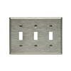 93073B0X1 - Wallplate 3G Toggle STD SS - Eaton