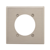 93223B0X - Wallplate 2G SGL Recp 2.4688"Hole STD SS - Eaton