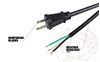 9703SW8808 - 16/3 3' SJT Black STR Plug - Cables & Cords