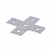 B132ZN - BLTD 5-3/8X5-3/8 5H ZN PLT Cross PLT - Cooper B-Line/Cable Tray