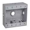 DB550XS - Tam 2G WP Gray Box - Five 1/2" Holes - 30 Cu In - Hubbell--Raco