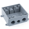 E382DE - 2G Rect WP Tbox 7grythrholes - Carlon