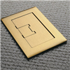 E9761BR - Single Gang Brass Cover F - Carlon