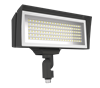 FFLEDM - 52/80W Led Flood 4K/5K Knuckle Dim Bronze - Rab Lighting Inc