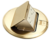 FLBT6615MBLR - Brass Pop-Up CVR W/Level Ring - Arlington