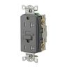 GFRTW20GRY - 20A 125VAC Comm TRWR GFR Gray - Hubbell Wiring Devices