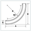 LD6A90VI2436 - Vertical Inside 90D Elbow - Legrand PW I-Tray