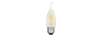 LED4.5B10BENTDI - *Delisted* 4.5W Led B10 Bent/Flame Tip Fil 27K - Sylvania