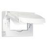 MX1250W - HBL 1G WP Gfci White Horizontal Cover - Hubbell--Raco