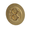 P60CACP - Brass Duplex Round Floor Plate - Abb Installation Products, Inc