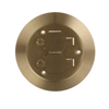 P60CACP - Brass Duplex Round Floor Plate - Steel City