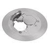 P60CACPAL - Alu Duplex Round Floor Plate - Steel City