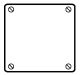 PBS1002 - FS/FD 2 Gang Cover- Blank - Plastibond