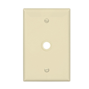 PJ11A - Wallplate 1GTEL/Coax.406"Hole Poly Mid BX Al - Eaton