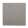 PJ23GY - Wallplate 2G Blank Box Mount Poly Mid Gy - Eaton