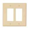 PJ262V - Wallplate 2G Decorator Poly Mid Iv - Eaton Wiring Devices