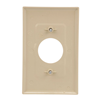 PJ7V - Wallplate 1G SGL Rec W/1.4" Hole Poly Mid Iv - Eaton