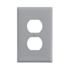 PJ8GY - Wallplate 1G Duplex Poly Mid Gy - Eaton