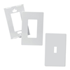 PJS263W - Wallplate 3G Deco Screwless Poly Mid WH - Eaton