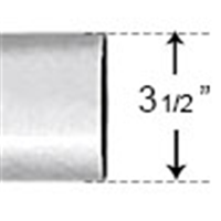 PVC312 - SCH 40 3-1/2" 10' PVC Conduit - PVC