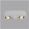 REV21835M - 27W Double Led Security Flood BRZ - Utility