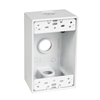 SB350WH - Tam (3)1/2 HL WHT Rect Box - Hubbell--Raco