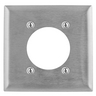 SS701 - Wallplate, 2-G, 2.48", SS - Wiring Device-Kellems