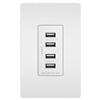 TM8USB4WCC6 - Radiant Quad Usb 4.2A WH - Pass & Seymour/Legrand