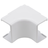 TSR1W331 - Int Corner Cover, 3/4", 1" Bend Radius, PVC, WH - Hellermanntyton