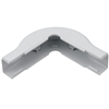 TSR2W291 - Ext Corner Cover, 1-1/4", 1" Bend Radius, PVC, WH - Hellermanntyton